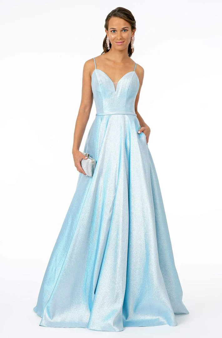Elizabeth K - GL2951 Plunging V-Neckline A-Line Gown 5 Elizabeth K - GL2951 Plunging V-Neckline A-Line Gown