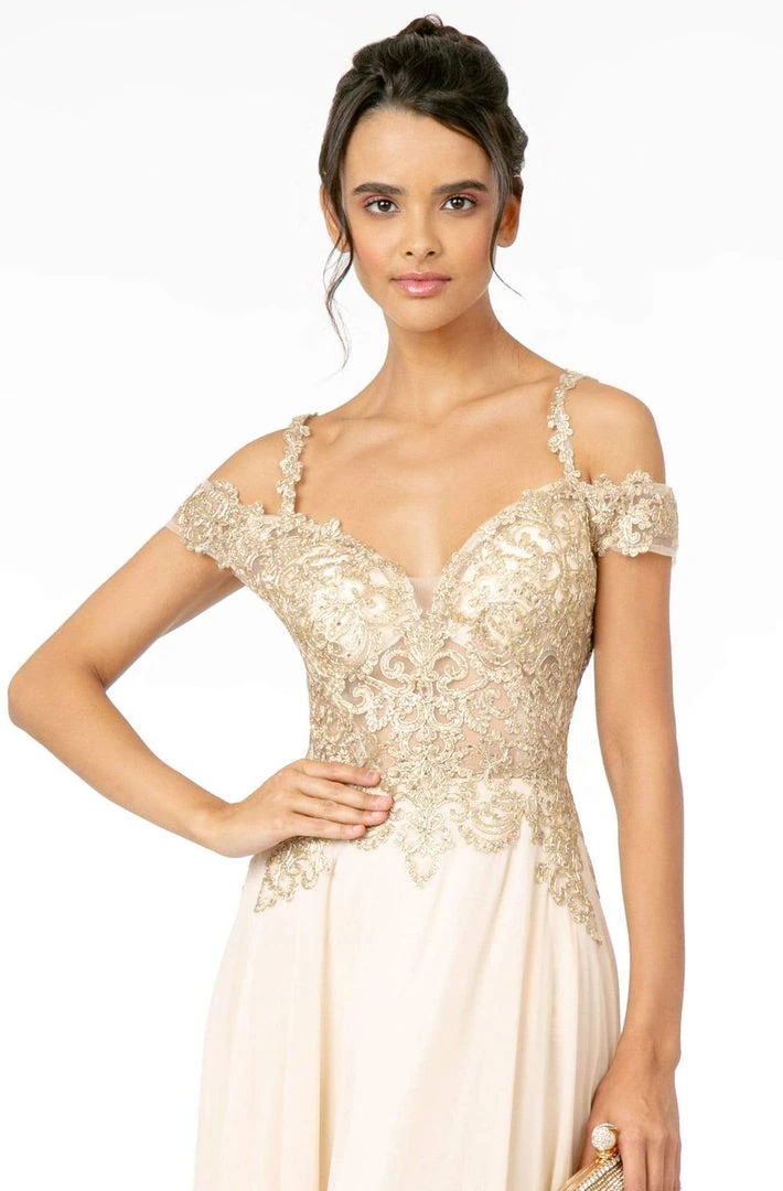 Elizabeth K - GL2998 Embroidered Sweetheart Chiffon A-Line Gown 10 Elizabeth K - GL2998 Embroidered Sweetheart Chiffon A-Line Gown