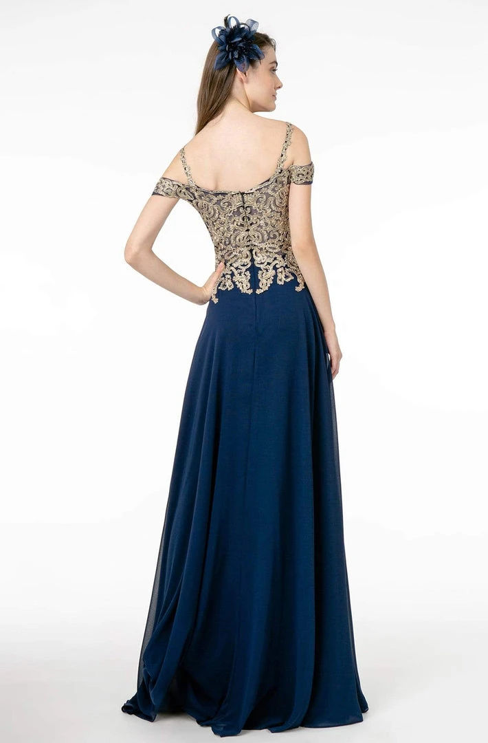 Elizabeth K - GL2998 Embroidered Sweetheart Chiffon A-Line Gown 4 Elizabeth K - GL2998 Embroidered Sweetheart Chiffon A-Line Gown