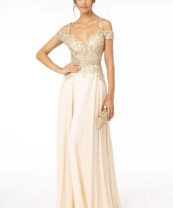 Elizabeth K - GL2998 Embroidered Sweetheart Chiffon A-Line Gown 16 Elizabeth K - GL2998 Embroidered Sweetheart Chiffon A-Line Gown