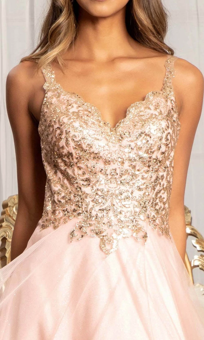 Elizabeth K GL3020 - Sleeveless Low-cut V-neck Long Dress 8 Elizabeth K GL3020 - Sleeveless Low-cut V-neck Long Dress