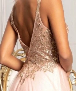 Elizabeth K GL3020 - Sleeveless Low-cut V-neck Long Dress 17 Elizabeth K GL3020 - Sleeveless Low-cut V-neck Long Dress