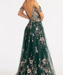 Elizabeth K GL3070 - Draping Sleeves Formal Gown 27 Elizabeth K GL3070 - Draping Sleeves Formal Gown