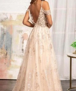 Elizabeth K GL3070 - Draping Sleeves Formal Gown 23 Elizabeth K GL3070 - Draping Sleeves Formal Gown