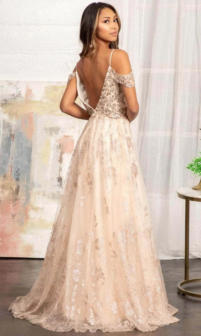 Elizabeth K GL3070 - Draping Sleeves Formal Gown 10 Elizabeth K GL3070 - Draping Sleeves Formal Gown