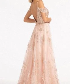 Elizabeth K GL3070 - Draping Sleeves Formal Gown 17 Elizabeth K GL3070 - Draping Sleeves Formal Gown