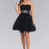 Elizabeth K - GS1053 Jewel Embellished Waist Sweetheart Dress