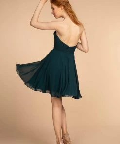 Elizabeth K - GS1637 Ruched Sweetheart A-Line Cocktail Dress 15 Elizabeth K - GS1637 Ruched Sweetheart A-Line Cocktail Dress