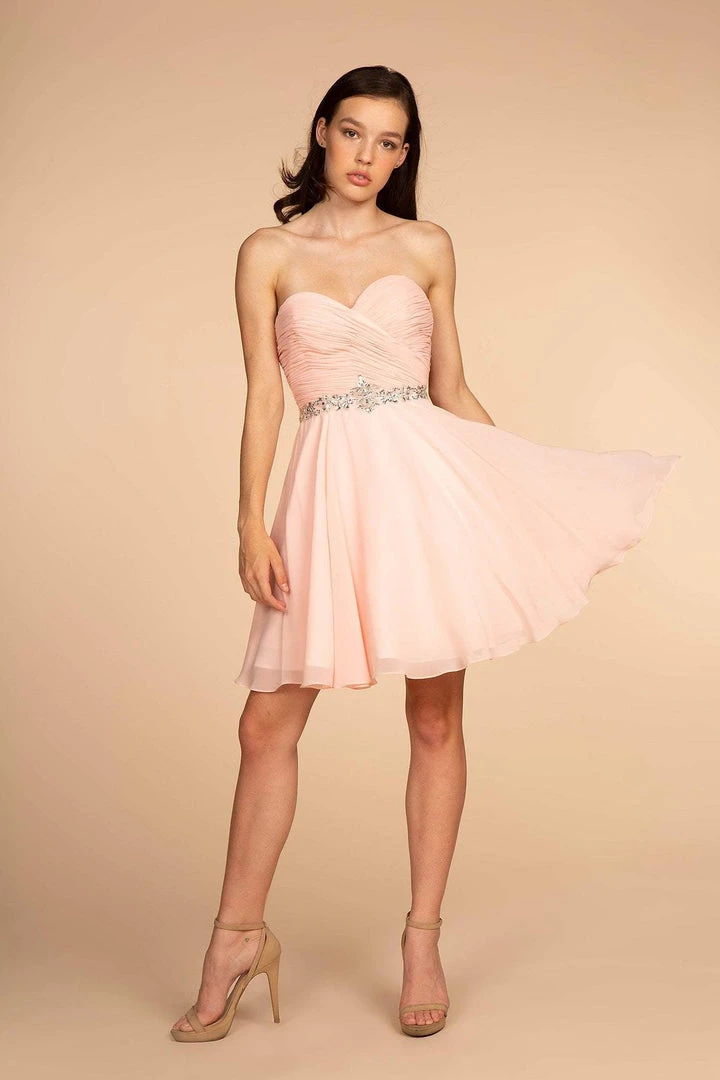 Elizabeth K - GS1637 Ruched Sweetheart A-Line Cocktail Dress 3 Elizabeth K - GS1637 Ruched Sweetheart A-Line Cocktail Dress