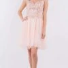 Elizabeth K - GS1966 Flutter Strap Embroidered A-Line Dress