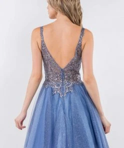 Elizabeth K - GS1967 Short Sequined A-Line Dress