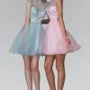 Elizabeth K - GS2044 Jeweled Illusion High Neck Tulle Dress 1 Elizabeth K - GS2044 Jeweled Illusion High Neck Tulle Dress