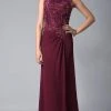 Feriani Couture - 18402 Embellished Cap Sleeve Column Gown