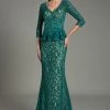 Feriani Couture - 18512 Peplum Lace Evening Gown