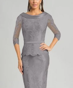 Feriani Couture - 18557 Lace Bateau Sheath Dress