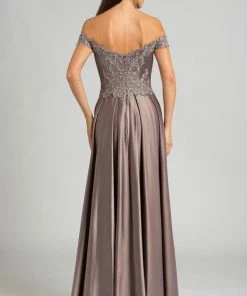 Feriani Couture - 18585 Laced Off Shoulder A-Line Gown 7 Feriani Couture - 18585 Laced Off Shoulder A-Line Gown