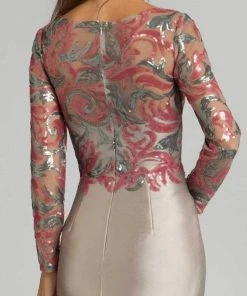 Feriani Couture - 18606 Embellished Bateau Neck Mermaid Dress