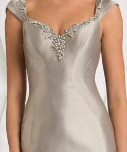 Feriani Couture - 18609 Beaded Cap Sleeve Mermaid Dress 7 Feriani Couture - 18609 Beaded Cap Sleeve Mermaid Dress