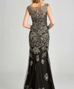 Feriani Couture - 18621 Sheer Illusion Embellished Gown