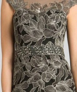 Feriani Couture - 18621 Sheer Illusion Embellished Gown