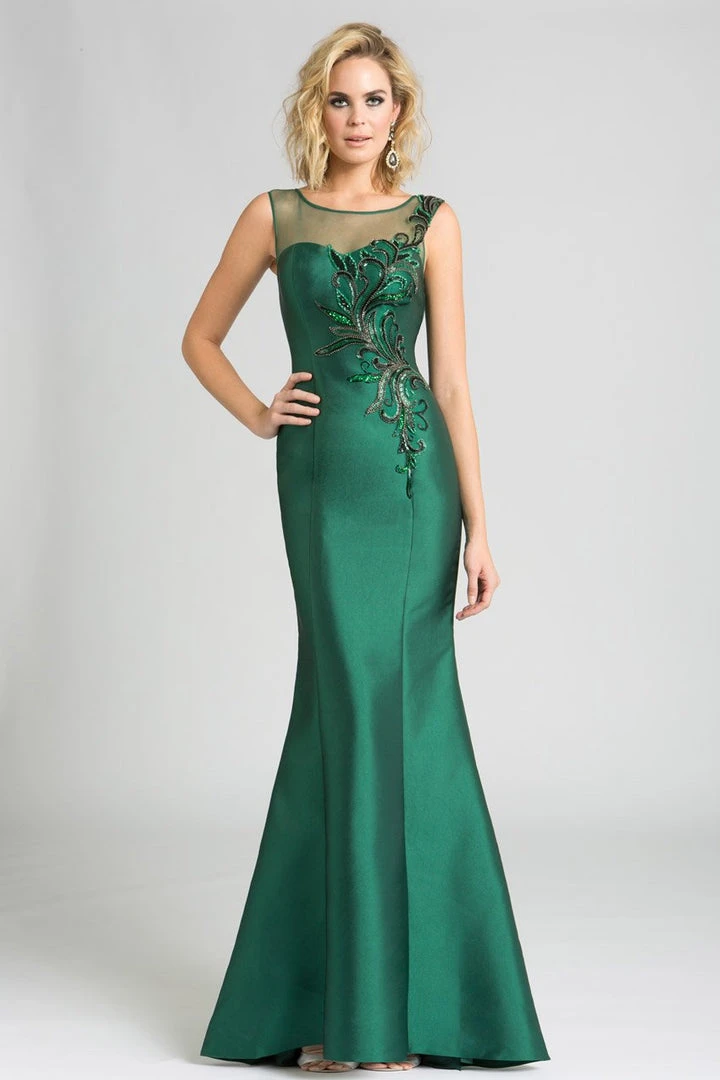 Feriani Couture - 18624 Beaded Illusion Bateau Sheath Dress 3 Feriani Couture - 18624 Beaded Illusion Bateau Sheath Dress