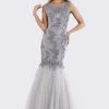 Feriani Couture - 18663 Mermaid Dress With Detachable Long Sleeves