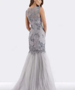 Feriani Couture - 18663 Mermaid Dress With Detachable Long Sleeves