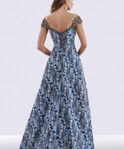 Feriani Couture - 18676 Embellished Floral Evening Dress