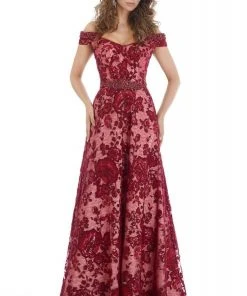 Feriani Couture - 18875 Bead Ornate Off Shoulder Embroidered Gown