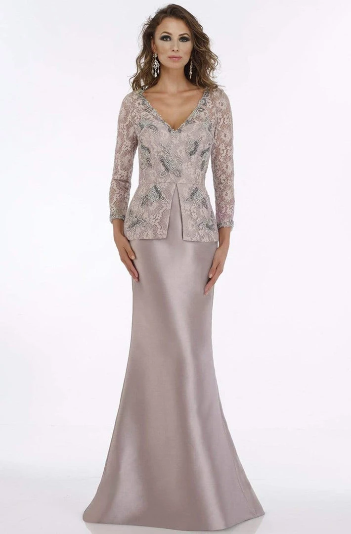 Feriani Couture - 18877 Floral Beaded Lace Peplum Mermaid Gown 3 Feriani Couture - 18877 Floral Beaded Lace Peplum Mermaid Gown