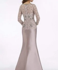 Feriani Couture - 18877 Floral Beaded Lace Peplum Mermaid Gown 7 Feriani Couture - 18877 Floral Beaded Lace Peplum Mermaid Gown