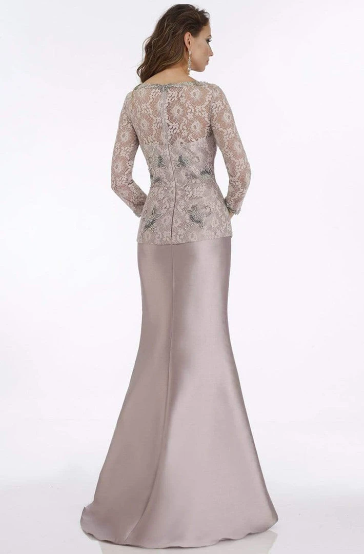 Feriani Couture - 18877 Floral Beaded Lace Peplum Mermaid Gown 4 Feriani Couture - 18877 Floral Beaded Lace Peplum Mermaid Gown