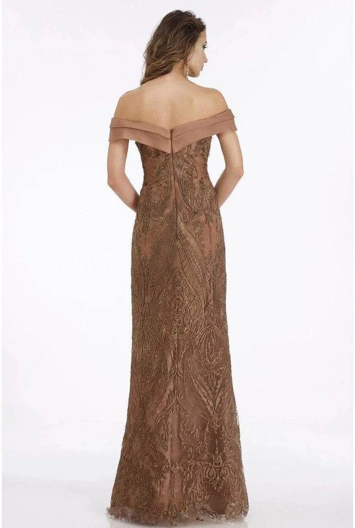 Feriani Couture - 18900 Embellished Off-Shoulder Sheath Dress 4 Feriani Couture - 18900 Embellished Off-Shoulder Sheath Dress