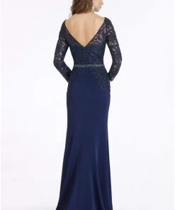 Feriani Couture - 18903 Embroidered Bateau Trumpet Dress 6 Feriani Couture - 18903 Embroidered Bateau Trumpet Dress