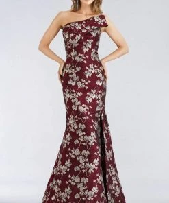 Feriani Couture - 18955 Embroidered Strapless Trumpet Gown