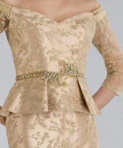 Feriani Couture - 18965 Lace Off-Shoulder Trumpet Dress 7 Feriani Couture - 18965 Lace Off-Shoulder Trumpet Dress