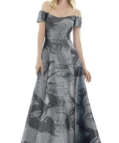 Feriani Couture - 20111 Off-Shoulder A-Line Evening Gown