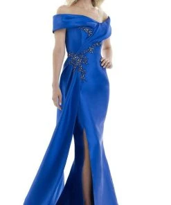 Feriani Couture - 20128 Embellished Off Shoulder Trumpet Dress