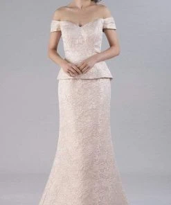 Feriani Couture - 20509 Off Shoulder Lace Mermaid Gown