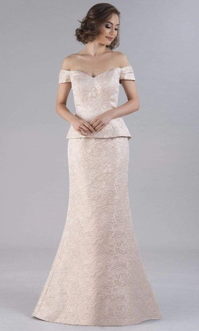 Feriani Couture - 20509 Off Shoulder Lace Mermaid Gown 3 Feriani Couture - 20509 Off Shoulder Lace Mermaid Gown