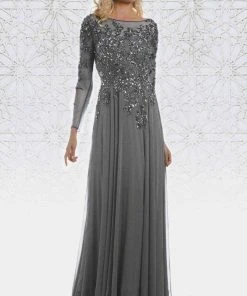 Feriani Couture - 26145 Dazzling Long Sleeve Evening Gown 16 Feriani Couture - 26145 Dazzling Long Sleeve Evening Gown
