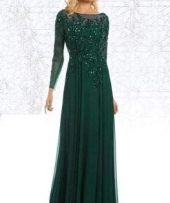Feriani Couture - 26145 Dazzling Long Sleeve Evening Gown 18 Feriani Couture - 26145 Dazzling Long Sleeve Evening Gown