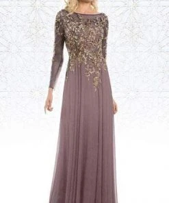 Feriani Couture - 26145 Dazzling Long Sleeve Evening Gown 23 Feriani Couture - 26145 Dazzling Long Sleeve Evening Gown
