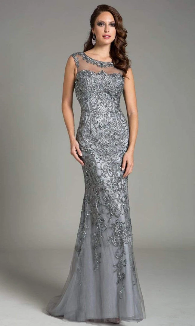 Feriani Couture - 26154 Embellished Sleeveless Evening Gown 3 Feriani Couture - 26154 Embellished Sleeveless Evening Gown