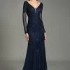 Feriani Couture - 26217 Sequined Sheer Evening Gown 1 Feriani Couture - 26217 Sequined Sheer Evening Gown