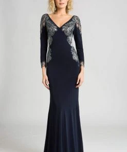 Feriani Couture - 26231 Embellished V-neck Dress