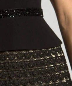 Feriani Couture - 26242 Two Piece V Neck Cocktail Dress