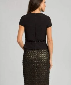 Feriani Couture - 26242 Two Piece V Neck Cocktail Dress