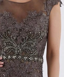 Feriani Couture - 26257 Illusion Bateau Neck Bedecked Gown 9 Feriani Couture - 26257 Illusion Bateau Neck Bedecked Gown