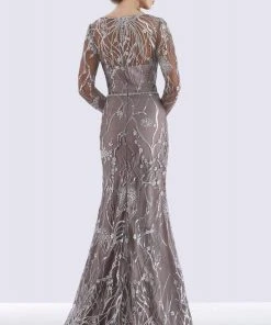 Feriani Couture - 26258 Illusion Long Sleeves Mermaid Dress 6 Feriani Couture - 26258 Illusion Long Sleeves Mermaid Dress